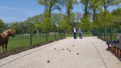 Jeu de boules sur notre terrain